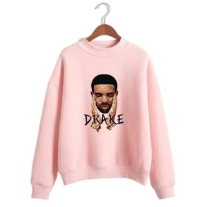 Drake Face Pink Sweatshirt
